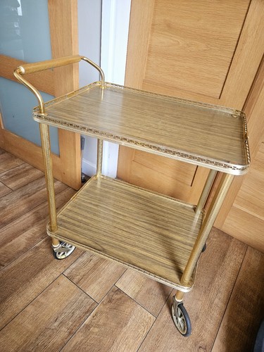 Vintage two tier gold cocktail - vintage,
