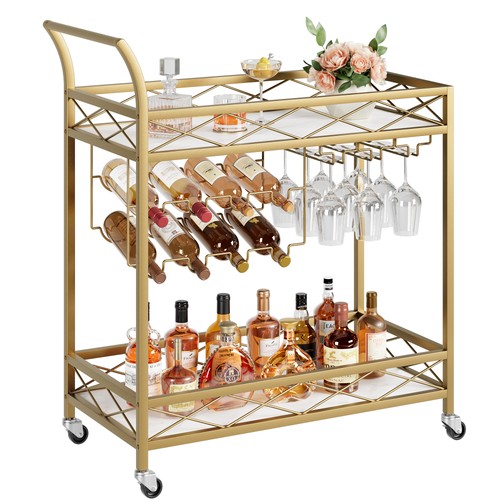 Drinks trolley gold bar - trolley, cart