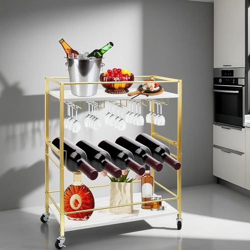 Gold tone rolling bar - gold‑tone,