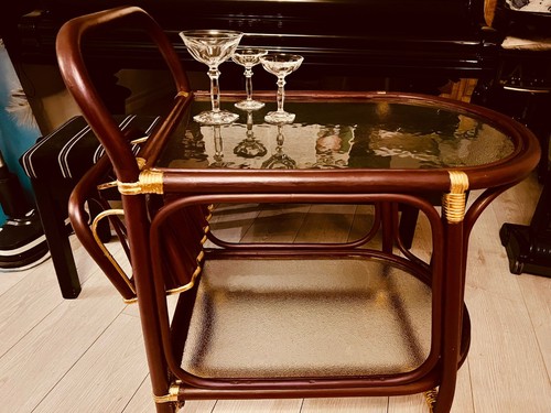 Vintage drinks trolley retro - drinks,