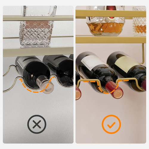 Drinks trolley gold bar - drinks,