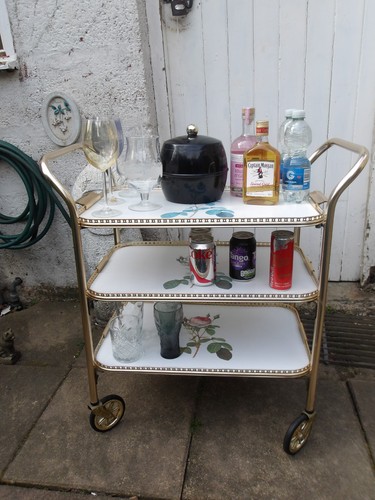 Vintage three tier gold - three-tier,