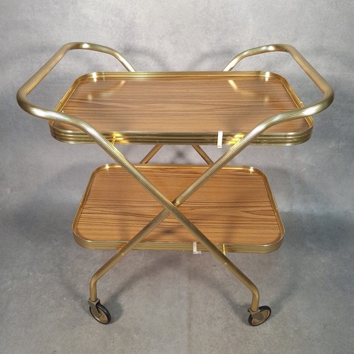 Folding drinks tea trolley - folding,