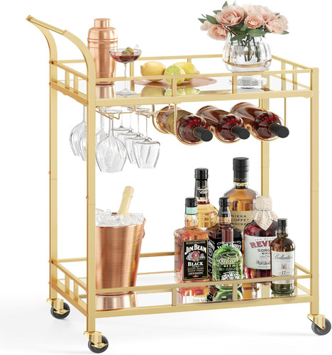 Vasagle drinks trolley bar - vasagle,