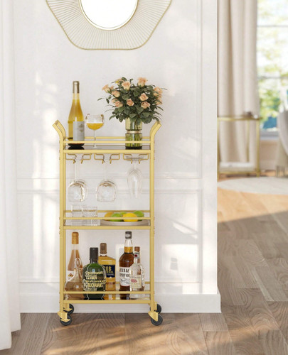 Tier drinks trolley gold - drinks,