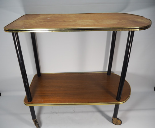 Two tier side table wheeled - two,